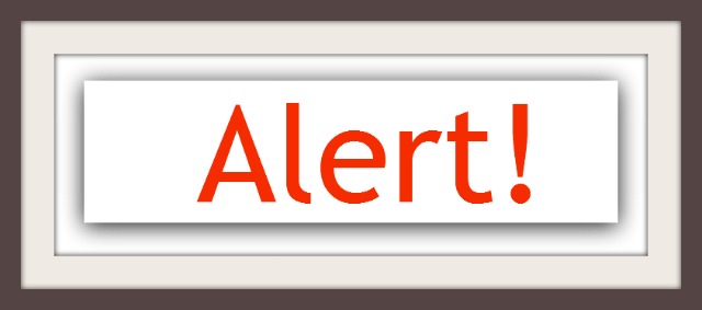 Alert Framed Alert!