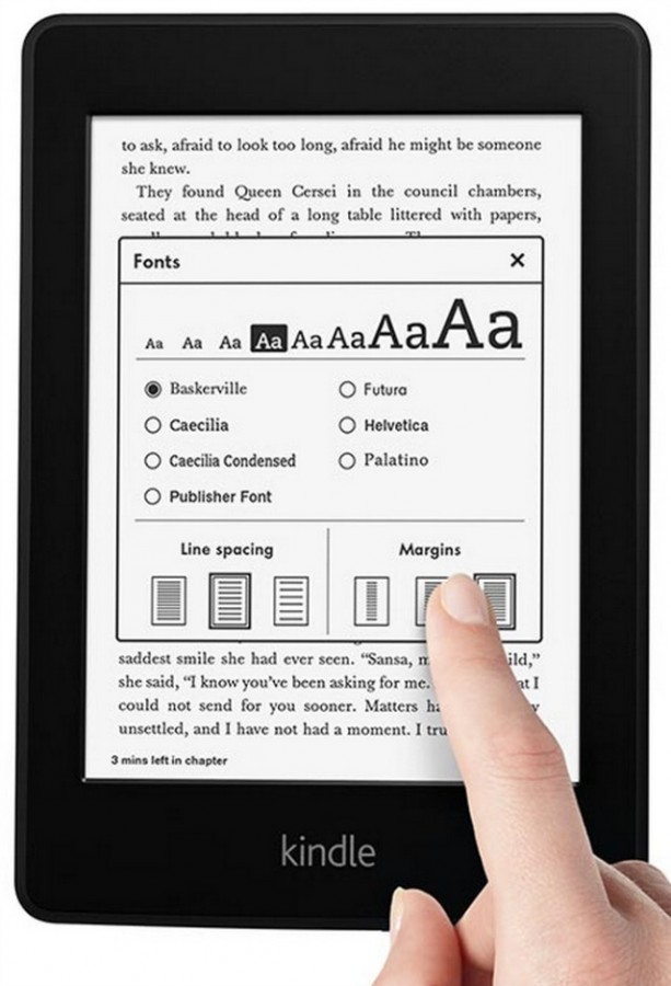 Kindle Paperwhite Fonts Kindle Paperwhite Font choices