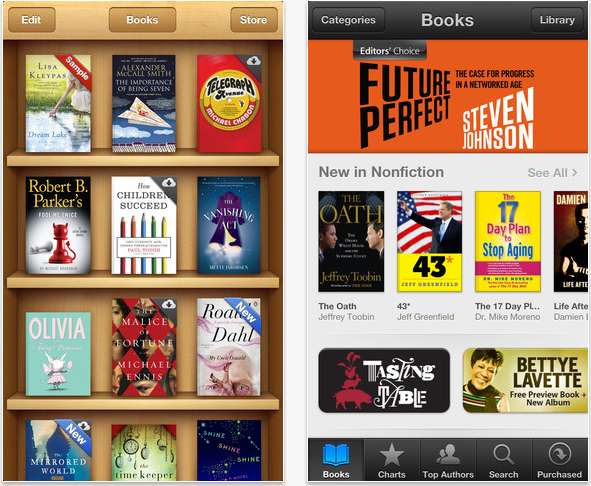iBooks Bookshelf iBooks library